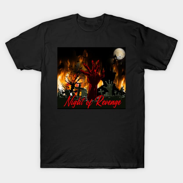 Night of Revenge T-Shirt by Kololawa Art